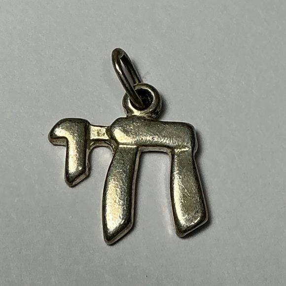 Sterling Silver Chai Charm - Picture 1 of 4